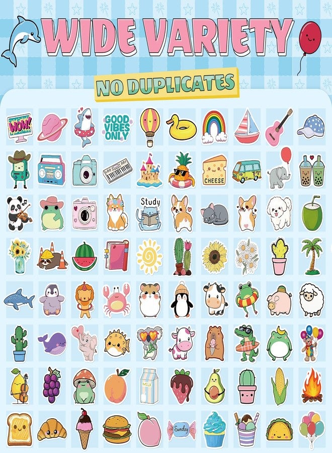 JIXZEN 300 PCS Water Bottle Stickers for Kids,Cute Waterproof Vinyl Laptop Stickers Pack for School Supplies Classroom Teacher Prizes, Fun Gift Sticker Pack for Girls Teens Students - Image 4